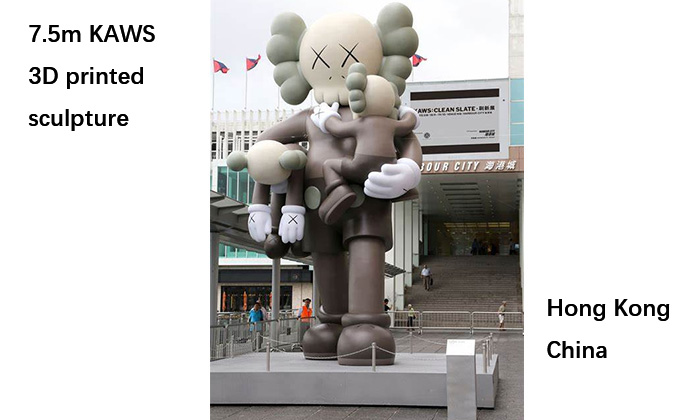 منحوتة KAWS مطبوعة ثلاثية الأبعاد