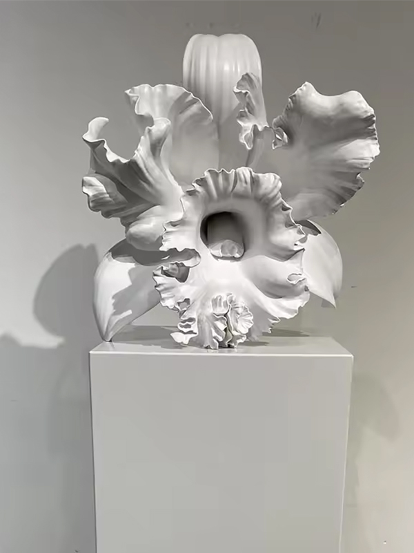 3D printed flower sculpture