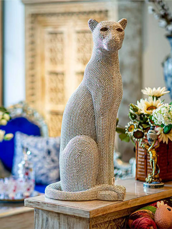 FRP Leopard Sculpture